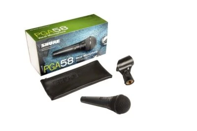 Shure PGA58-QTR Cardioid Dynamic Vocal Microphone with XLR-to-1/4" Cable - Image 1 of 4