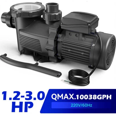 1.2-3.0HP High Flow Super Pump 220V-240V In-Ground Swimming Pool Pump US SUPPLY - Image 1 of 4