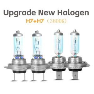 For Kia Sorento 2015-2017 2018 2019 3800K Halogen Galss 100W H7 Headlight Bulbs - Picture 1 of 10