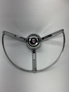 63 64 1963 1964 Ford Galaxie Custom chrome steering wheel horn ring center - Picture 1 of 13
