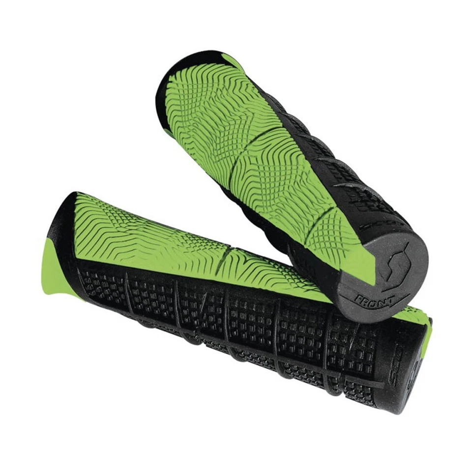 Scott Duece Half Waffle ATV Double Density Grips Black and Green - Image 1 of 1