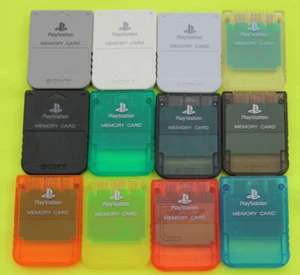 Original Sony PlayStation 1 Speicherkarte Memory Card 1 MB (Farbauswahl) - Bild 1 von 13