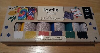 TEXTILFARBE Für Helle Textilien – 6 X 50 Ml NEU! • 9.99€