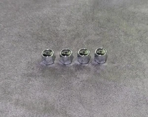 4pc Silver Hex Chevy Chevrolet Emblem Car Wheels Metal Valve Stem Caps Cover - Picture 1 of 4
