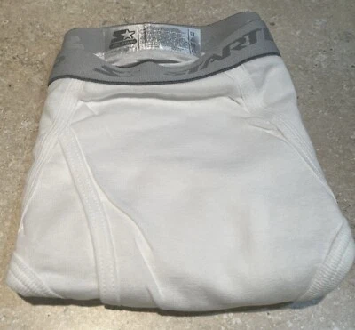 (1) Vtg STARTER Men's Performance White Brief.  Size 2XL (44-46). NOOP - Image 1 of 4