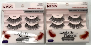 2x KISS Lash LOOKS SO NATURAL tecnologia terminale conica 63256 / KFLD04 - Foto 1 di 11