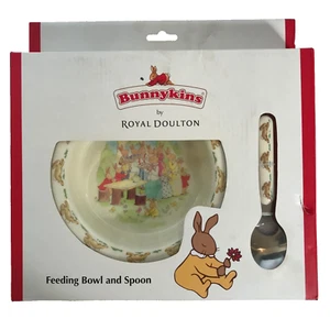 Bunnykids by Royal Doulton Feeding Bowl and Spoon Set - Picture 1 of 6