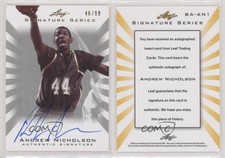 2012 Leaf Signature Series Silver /99 Andrew Nicholson #BA-AN1 Rookie Auto RC