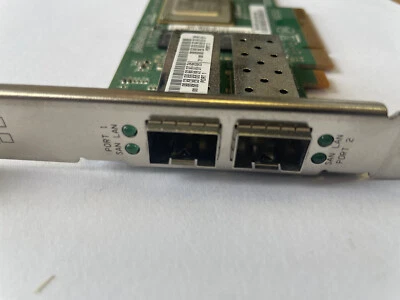 QLogic NetApp QLE8152-SR-T-N 10GBase-X 2-Ports FE0210401-25 Network Card PCIe - Image 1 of 2