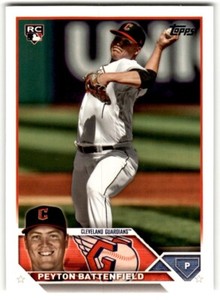 2023 Topps Update Peyton Battenfield Rookie #US267 Cleveland Guardians