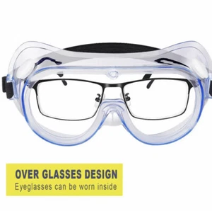 5 Pair Safety Goggles Over Glasses Eye Protective Eyewear Clear Lens ANSI Z87.1 - Picture 1 of 14