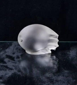 Rare Satin Glass Flatfish Figure By Lucienne Bloch 1951 For Glasfabriek Leerdam - Picture 1 of 11