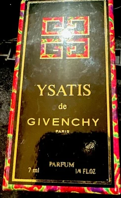 YSATIS Givenchy EXTRACTO DE PERFUME PURO .25 oz Cristal Completo De Colección Fresco COMPLETO NUEVO EN CAJA Foto 1 de 4