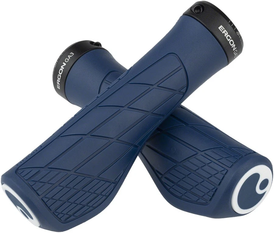 Ergon GA3 Grips - Nightride Blue, Lock-On, Small - Image 1 of 1
