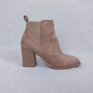 Pierre Dumas Botines de Gamuza Western Puntera Cuadrada Tacón Bloque Talla 7 - Imagen 1 de 11