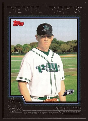 Damian Moss Tampa Bay Devil Rays 2004 Topps Black #398 SN /53 - Image 1 of 2
