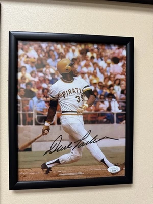 Dave Parker Pittsbugh Pirates HOF Cobra Signed & Framed 8x10 Photo JSA COA Card - Image 1 of 2