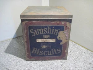 Loose Wiles Sunshine Biscuit Tin -Large 6lb Size -Nice Graphics - Picture 1 of 17