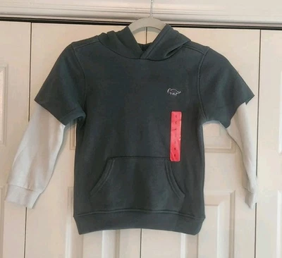 Kids Headquarters Boys Dinosaur Hoodie Two Tone Size 6 New With Tags - Image 1 of 3
