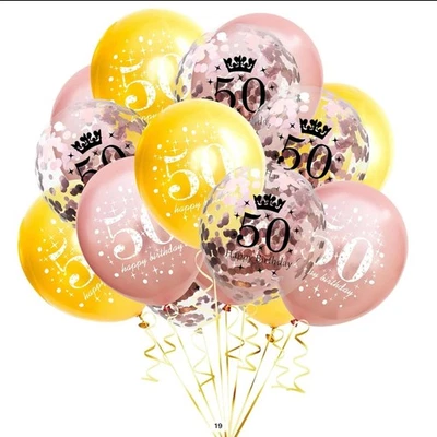 Juego de globos 50 cumpleaños Foto 1 de 4