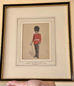 Richard Simkin framed antique Watercolor Royal Fusiliers Officer C. 1900 - Picture 1 of 20