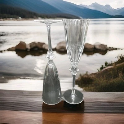 Juego de 2 CDA Cristal Vino Cristal D'Arques Panelado Cordial Jerez Acanalado Foto 1 de 4