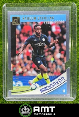 2018 Panini Donruss Raheem Sterling Press Proof Die Cuts 82/100 Man City - Image 1 of 3