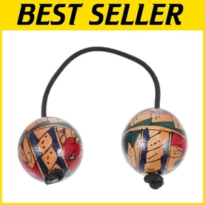 Einzigartiger handbemalter afrikanischer Doppelschüttler - Einhand-Percussion-Instrument - Bild 1 von 11