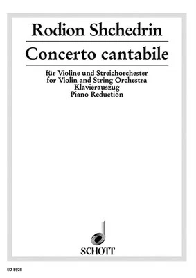 Concerto cantabile Rodion Shchedrin Piano Reduction Violin and String Orchestra - Image 1 of 4