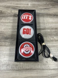 Ohio State University "Let’s Go" NCAA Flashing Traffic Stop light Buckeyes - Picture 1 of 6
