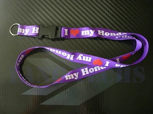 I love my honda llavero morado cordón - Imagen 1 de 2