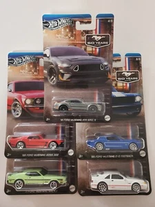 Hot Wheels Walmart Exclusive Silver Series 60th Anniversary Mustang Set! Neu!  - Bild 1 von 1