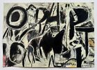 Willem de Kooning (Handmade)Drawing -Painting Inks on old paper signed & stamped