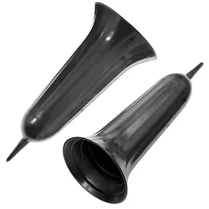2x Grabvase 23 cm Friedhofsvase Kunststoff Grabsteckvase Grab Vase Blumenvase - Bild 1 von 3