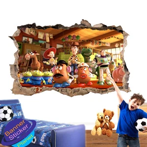 CARTOON CHARACTERS TOY STORY WALL STICKER POSTER ROOM DECOR DECAL MURAL YL9 - Picture 1 of 5