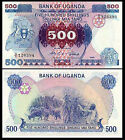 UGANDA 500 SHILLINGS 1986 P 25 UNC COFFEE HARVEST BANKNOTE