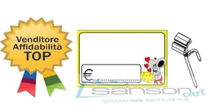 25 SEGNAPREZZI CANCELLABILI PVC CARTELLINI PREZZI IN PVC FORMAGGI - Foto 1 di 1