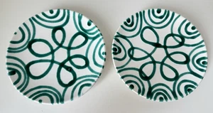 Gmundner Keramik grün geflammt 2x Dessertteller 19,5 cm GK1797 (2503DE21) 02/25 - Bild 1 von 6