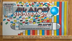ARKANOID control panel overlay or marquee decal LOT of 2 silk screened die cut - Picture 1 of 2