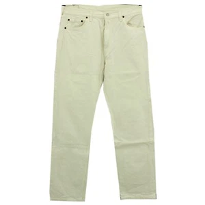 #7015 LEVIS Jeans Hose 501 alter Schnitt ohne Stretch white weiß 36/34 - Picture 1 of 2