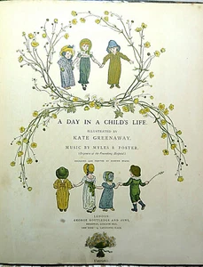 ENFANTINA/A DAY IN A CHILD'S LIFE/KATE GREENAWAY/ED G.ROUTLEDGE/VERS 1881 - Bild 1 von 5