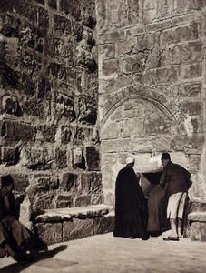 1925 BETHLEHEM Main Entrance CHURCH NATIVITY Photogravure Architecture Print - Picture 1 of 2