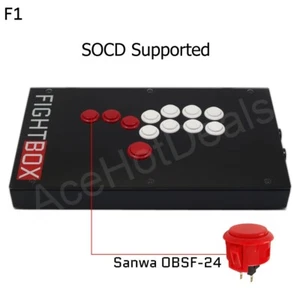 F1 Todos los Botones Hitbox Arcade Joystick Controlador de Juego PS4/PS3/Xbox/PC Negro - Imagen 1 de 11