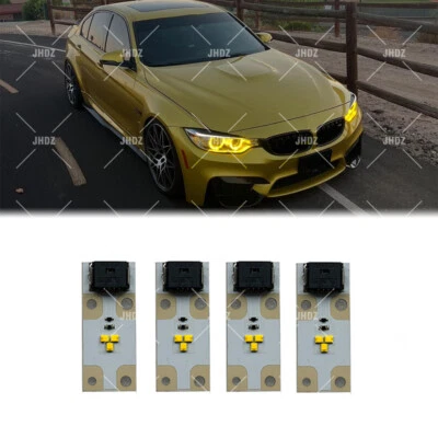 YELLOW ANGEL EYES DRL LED BOARD FOR BWM 428i 435i 440i 430i 2014-2017 XENON USA Foto 1 de 4