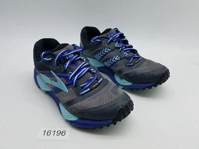 Brooks Cascadia 12 GTX Women's Size 7.5 B (Medium) Running Shoes Black Gray Blue - Image 1 of 4