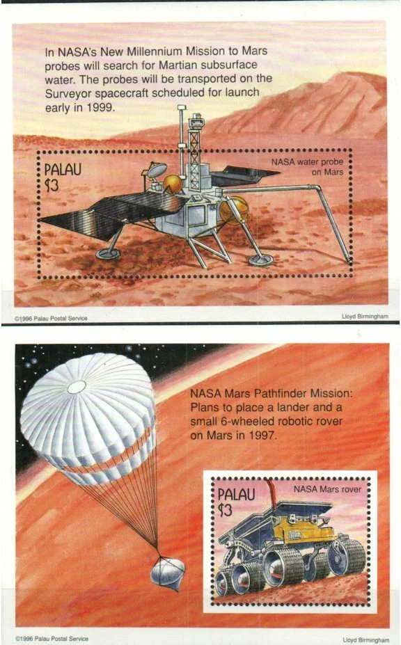 Palau Stamp 411-412  - Voyage to Mars - Image 1 of 1