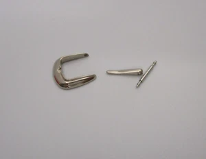 Franck Muller Polished 18k 750 White Gold Buckle for 12mm Watch Strap Buckle End - Picture 1 of 8