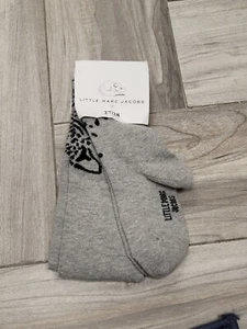 NWT NEW Little Marc Jacobs Grey and black logo cotton Tights 27/28 - Picture 1 of 1