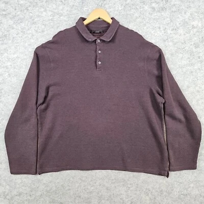 Suéter Vince Para Hombre Borgoña y Negro Rayas Finas Talla XXL Cuello Cálido Invierno Foto 1 de 4