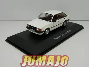 HAC25 1/43 NOREV Hachettes GRECE : FORD ESCORT GL 1982 blanche - Foto 1 di 7